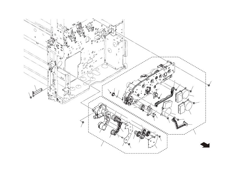 MAIN DRIVE/ PAPER FEED DRIVE SECTION