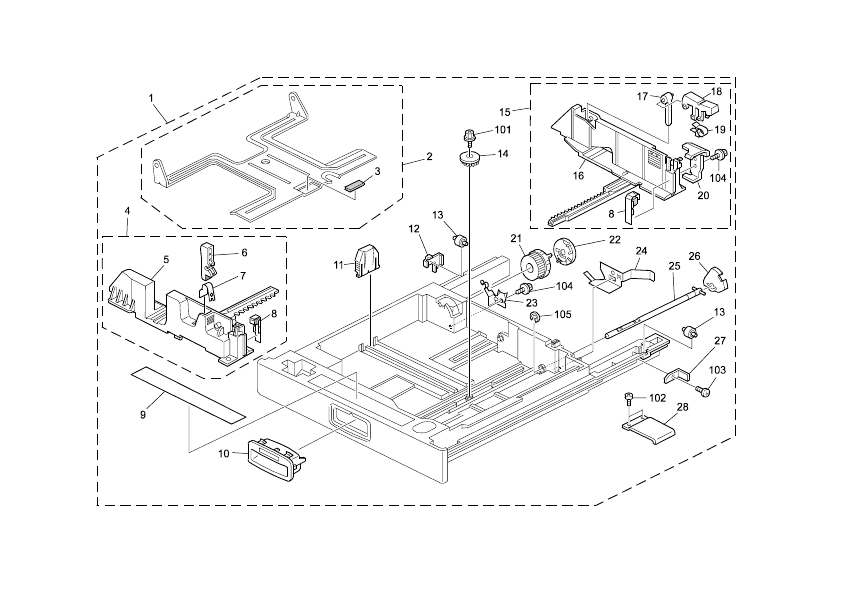 PAPER TRAY UNIT (B079/B082)