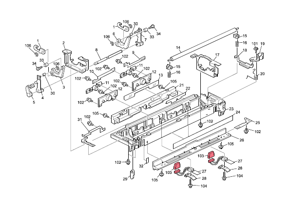 Fusing Section 2 (D182/D183/D184)