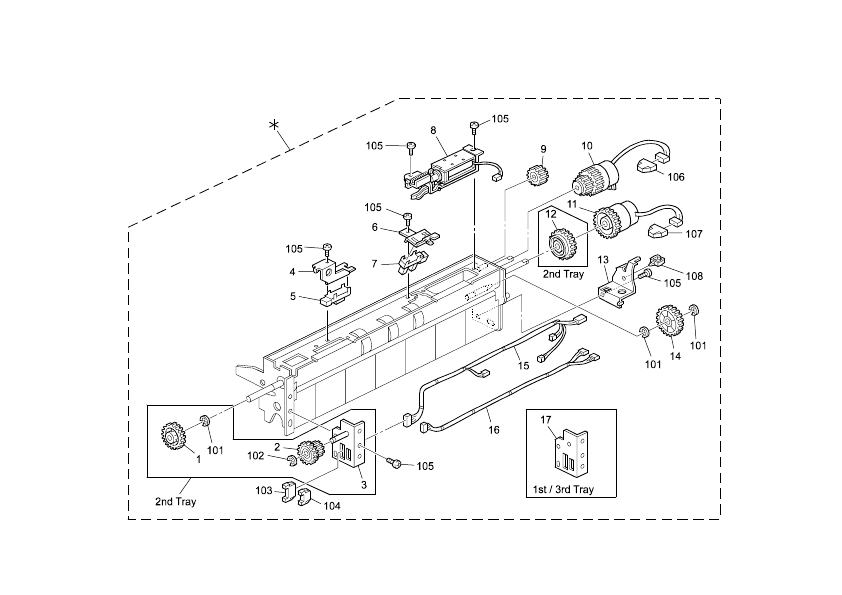 PAPER FEED UNIT 1 (B070/B071)