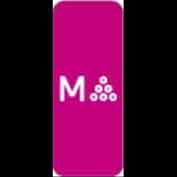 Наклейка, DECAL:COLORED DISPLAY:DRUM STAY:M