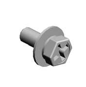 (x28)HEXAGONAL BOLT:W/WASHER:M3X8