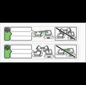 (x3)DECAL:CAUTION CHART:PAPER SET DIRECTION