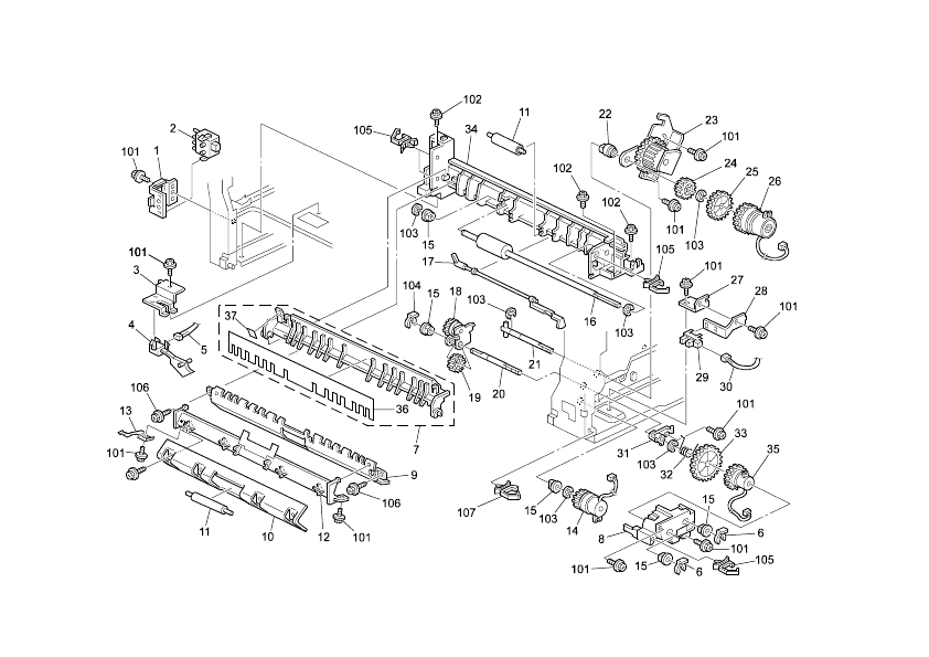 1ST PAPER FEED SECTION