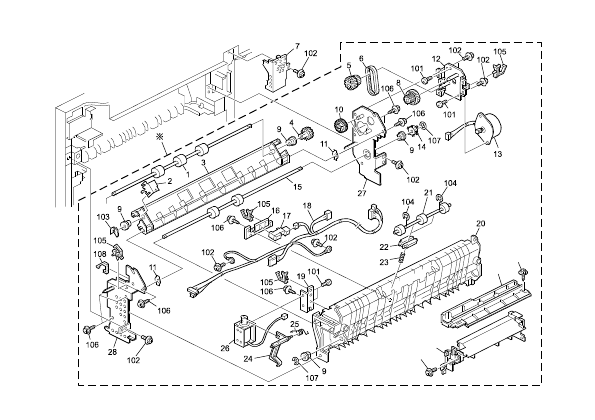 Paper Inverter Section (D182/D183/D184)